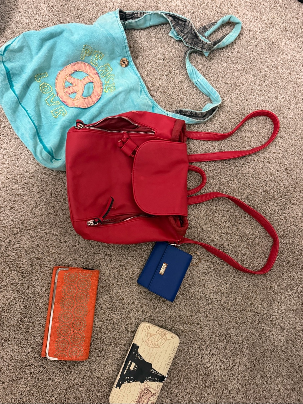 kate spade Red Mini Backpack Crossbody